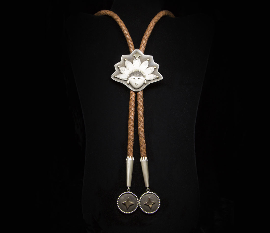 The Gift of a New Dawn Bolo-silver and gold 18K