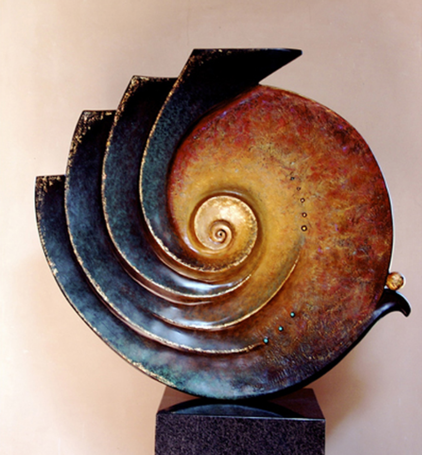 Unfolded Blessings (front) Bronze with patinas h 40" w 42"