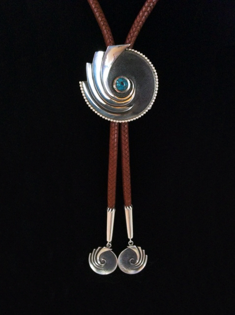 Sterling Silver Bolo with Turquoise